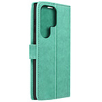 Avizar Étui Mandala Fleur pour Galaxy S23 Ultra Portefeuille Support Vidéo  Vert