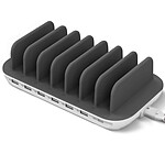 4smarts Station de charge Multi-appareils 6x Ports USB 1x Port USB-C  Blanc