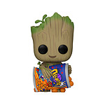 Je s'appelle Groot - Figurine POP! Groot w/Cheese Puffs 9 cm