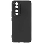 Avizar Coque pour Honor 90 Silicone Semi-rigide Finition Soft-touch avec Dragonne  Noir