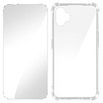 Avizar Pack Protection pour Nothing Phone 1 Coque Renforcée + Verre Trempé  Transparent