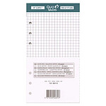 QUO VADIS Recharge Organiseur BLOC-NOTES Timer 17 Blanc Quadrillé 10 x 17 cm