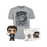 Harry Potter - Set POP! & Tee figurine et T-Shirt Harry Potter (FL) - Taille L