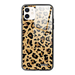 Evetane Coque iPhone 12 Mini Coque Soft Touch Glossy Léopard Beige Design