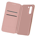 Avizar Housse Galaxy S21 Plus Étui Folio Portefeuille Fonction Support rose champagne