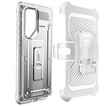 Supcase Coque pour Samsung Galaxy S22 Ultra Multicouche Clip ceinture et béquille support Unicorn Beetle Pro  Transparente