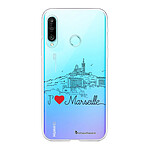 LaCoqueFrançaise Coque Huawei P30 Lite/ P30 Lite XL 360 intégrale transparente Motif J'aime Marseille Tendance