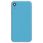 Clappio Châssis Complet pour iPhone XR Cadre central et Vitre arrière Bleu Clair