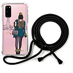 LaCoqueFrançaise Coque cordon Samsung Galaxy S20 Dessin Working girl