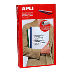 APLI Boite de 50 baguettes à relier 15x297 mm Noir