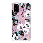 LaCoqueFrançaise Coque Samsung Galaxy S20 anti-choc souple angles renforcés transparente Motif Fleurs parme