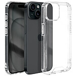 Avizar Coque pour iPhone 15 Dos Rigide Coins Bumper Antichoc  Transparent