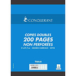 CONQUÉRANT Copies doubles non perforées blanches 21x29,7cm 200pages SEYES 70g