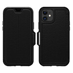 OtterBox Étui pour iPhone 11 Cuir Vachette Porte cartes résistant Strada Via  Noir