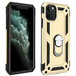 Avizar Coque Apple iPhone 11 Pro Max Antichoc Bi-matière avec Bague Support Vidéo or