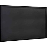 SECURIT Ardoise murale WOODY 60 x 80 cm Cadre en bois Noir