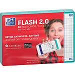 OXFORD Paquet 80 Fiches Bristol Flash 2.0 - A6 105 x 148 mm Menthe