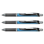 PENTEL stylo roller à encre gel liquide EnerGel BLN75 Noir x 3