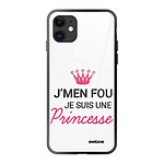 Evetane Coque iPhone 11 Coque Soft Touch Glossy Je suis une princesse Design