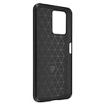 Avizar Coque pour Xiaomi Redmi Note 12 4G et 5G Renforcée Souple Carbone Effet Brossé  Noir