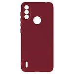 Avizar Coque Motorola Moto E7i Silicone Semirigide Finition Soft Touch Fine Fuschia