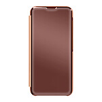 Avizar Étui Clear View pour Samsung Galaxy S23 avec Clapet Miroir Support Vidéo  Rose Gold