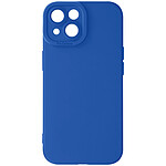 Avizar Coque pour iPhone 13 Silicone Mat Protection Caméra Bleu