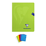 CLAIREFONTAINE Cahier pique 17x22cm 96 pages 90g 5x5mm coloris aléatoire