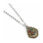 Harry Potter - Pendentif et collier plaqués argent Hogwarts