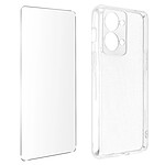 Avizar Coque pour OnePlus Nord 2T Silicone Souple et Film Verre Trempé 9H  transparent