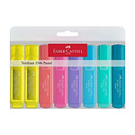 FABER-CASTELL étui de 8 Surligneurs TEXTLINER 1546 PASTEL