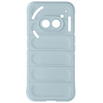 Avizar Coque pour Nothing Phone 2a et 2a Plus Antichoc Silicone texturé 3D Bleu Pâle