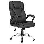 MTi Fauteuil MTGA230 dossier haut en polyuréthane noir