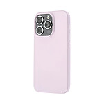 MW Coque pour iPhone 16 Pro MagSafe Silicone Oléophobe et Anti-rayures Violet clair