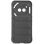 Avizar Coque pour Nothing Phone 2a et 2a Plus Antichoc Silicone texturé 3D Noir