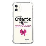 Evetane Coque iPhone 11 anti-choc souple angles renforcés transparente Motif Un peu chiante tres attachante