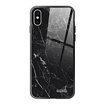 Evetane Coque en verre trempé iPhone Xs Max Marbre noir