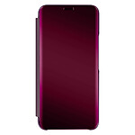 Avizar Étui Clear View pour Samsung Galaxy S22 avec Clapet Miroir Support Vidéo  bleu violet