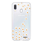 Evetane Coque Samsung Galaxy A40 360 intégrale transparente Motif Marguerite Tendance