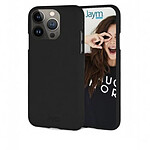 Jaym Coque pour Apple iPhone 14 Premium Soft Feeling Noir