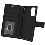 Avizar Housse pour Realme 9i , Oppo A76 et Oppo A96 Aspect Grainé Clapet Portefeuille Stand Vidéo  noir