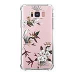 LaCoqueFrançaise Coque Samsung Galaxy S8 Plus Silicone antichocs Solides coins renforcés  transparente Motif Fleurs Sauvages