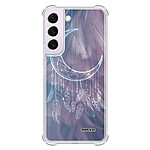 Evetane Coque Samsung Galaxy S21 FE Silicone antichocs Solides coins renforcés  transparente Motif Lune Attrape Rêve