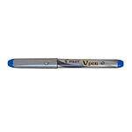 PILOT Stylo plume Jetable V-Pen SILVER Pointe Moyenne Bleu