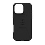 UAG Coque pour iPhone 16 Pro Max MagSafe Motif Hexagonal Modèle Civilian Noir