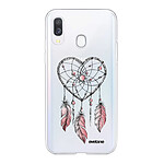 Evetane Coque Samsung Galaxy A40 360 intégrale transparente Motif Attrape coeur Tendance