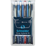 SCHNEIDER Roller à encre One Hybrid N 03 Pochette 4 assorti