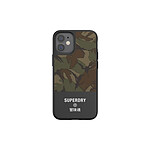 Superdry Coque pour Apple iPhone 12 Mini Collection Canvas en TPU Camouflage