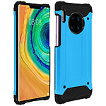 Avizar Coque Huawei Mate 30 Pro Design Relief Bi-matière Robuste Antichute 1,8m bleu