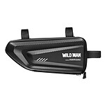 Wildman Sacoche Vélo Étanche Capacité 1.5L Design triangulaire  E4 Noir